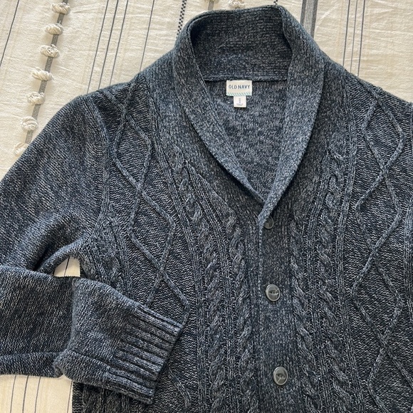 Old navy • oversized grandpa knit cardigan sweater with buttons - Picture 7 of 9
